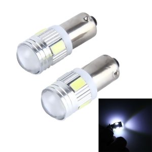 2 PCS BA9S 3W 250 LM 5500K Car Clearance Light Lamp with 6 SMD-5630 LED Lamps, DC 12V (White Light)
