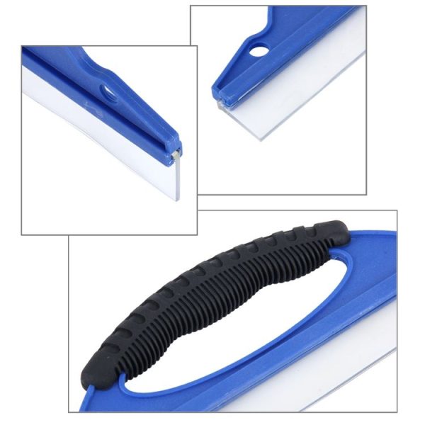 Car ABS Scraper Strip Wash Wiper Plate Wash Water Ice Frost Snow Cleaner Shower Scraper (Blue) - Image 3
