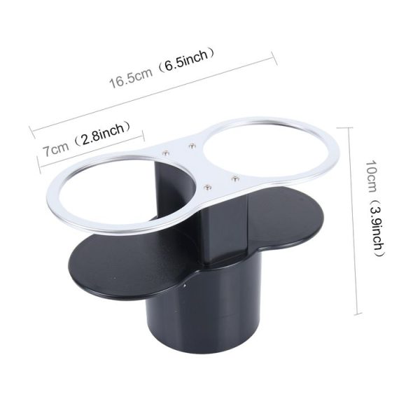SHUNWEI SD-1021 Auto Car Truck Mount Dual Hole Drink Can Drinking Bottle Cup Holder Stand (Black) - Image 2