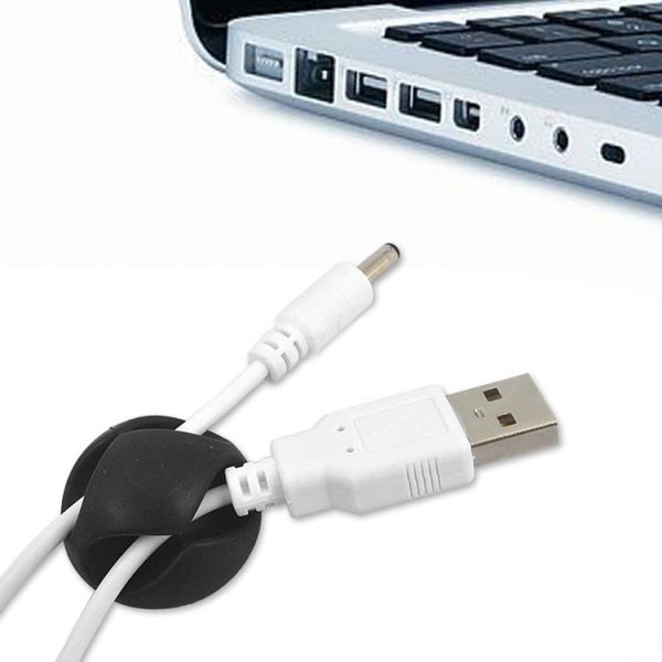 5 PCS Double Hole Cable Clips, Cable Management System and Cord Organizer Solution (Black) - Image 7