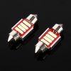 2 PCS 2W 100 LM 6000K 31MM 4 SMD-7020 LEDs Bicuspid Port Decoding Car Dome Lamp LED Reading Light, DC 12V (White Light) - Image 2
