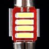 2 PCS 2W 100 LM 6000K 31MM 4 SMD-7020 LEDs Bicuspid Port Decoding Car Dome Lamp LED Reading Light, DC 12V (White Light) - Image 5