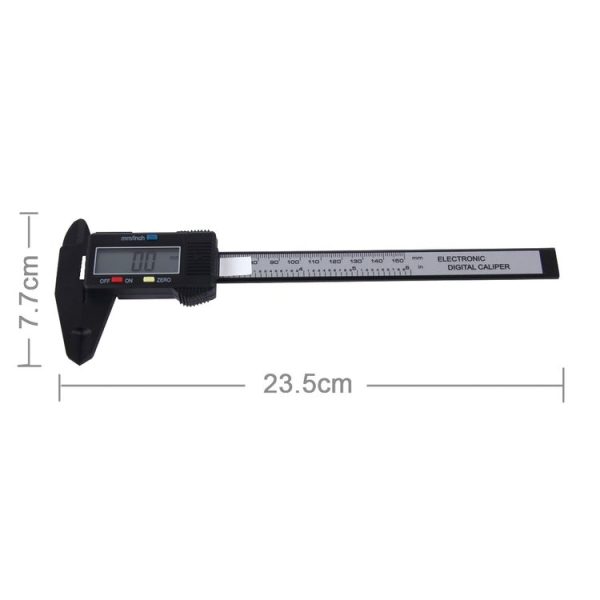LCD Digital Vernier Caliper / Micrometer, Measure Range: 150 mm (6 inch) (Black) - Image 2