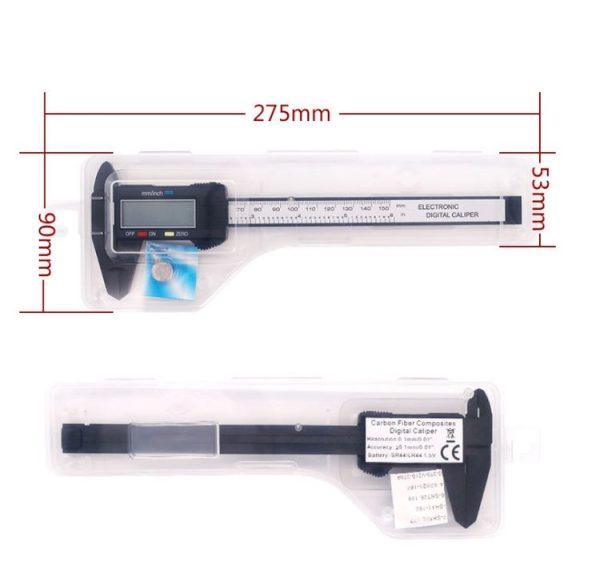LCD Digital Vernier Caliper / Micrometer, Measure Range: 150 mm (6 inch) (Black) - Image 5