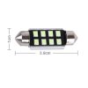 2 PCS DC 12V 2W 39MM 8 SMD-3528 LEDs Bicuspid Port Decoding Car Dome Lamp LED Reading Light (Ice Blue Light) - Image 4