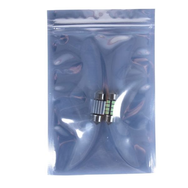 2 PCS DC 12V 2W 39MM 8 SMD-3528 LEDs Bicuspid Port Decoding Car Dome Lamp LED Reading Light (Ice Blue Light) - Image 5