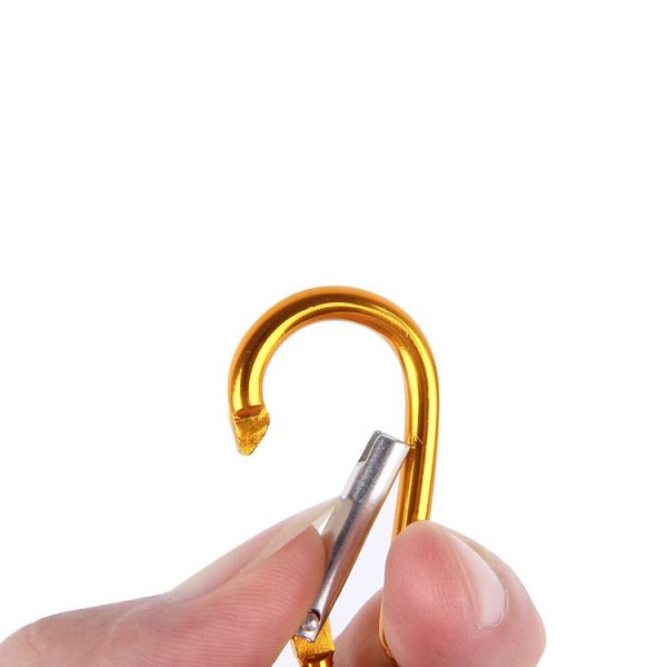 2 PCS Portable Colorful Metal Shell Mini LED Flashlight Torch Light Laser Light Keychain Outdoor for Hiking Climbing Money Detecting (Gold) - Image 5