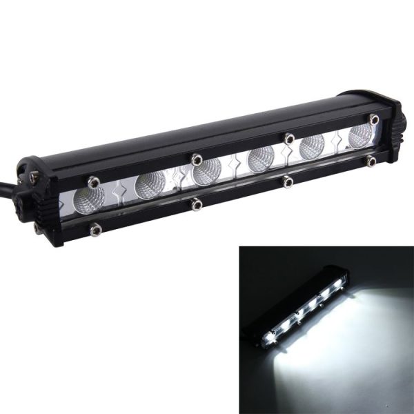 DC 10-30V 18W 2300LM 6500K Waterproof Vehicle Car Boat Marine External Work Lights Emergency Lights 60 Degrees Adjustable Flood Light LED Car Bulbs with 6 Intense CREE LED Lights (White Light)