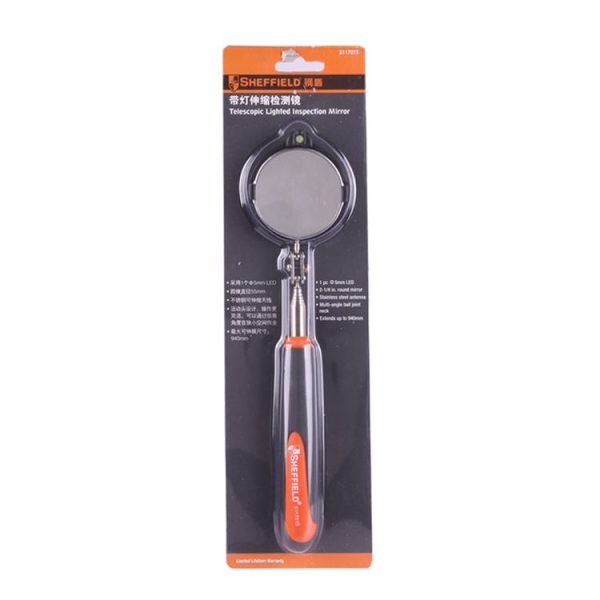 Retractable Vehicle Car Chassis Telescoping Inspection Mirror with 1 PCS 3mm LED Light, Mirror Diameter: 32mm, Max Expanding Length: 905mm - Image 8