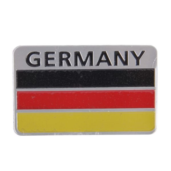 Germany Flag Style Metal Car Sticker - Image 2