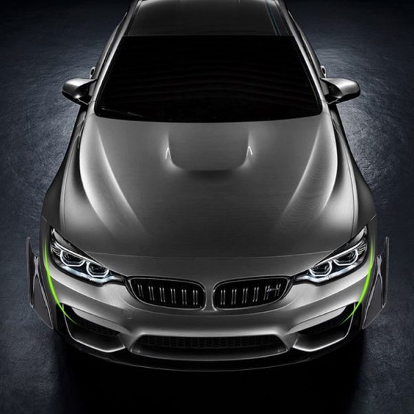 4 PCS Car-Styling Flank Decorative Sticker (Black) - Image 8