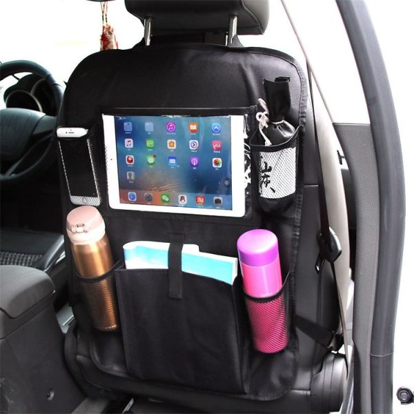 Car Auto Seat Back Bag Multi-Pocket Travel Storage Hanging Pocket Storage Bag for iPad and Other Goods - Image 7