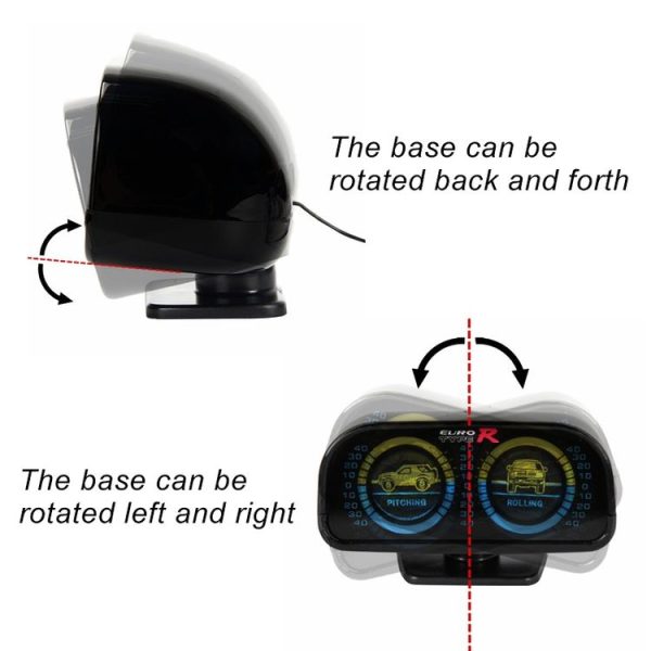 TR-9601 Adjustable Slope Meter Slopemeter Finder Tool Car Vehicle Inclinometer Gauge (Black) - Image 4