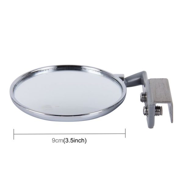 Vehicle Front Blind Area Wide-angle Adjustable Right Side Observation Mirror (Silver) - Image 4