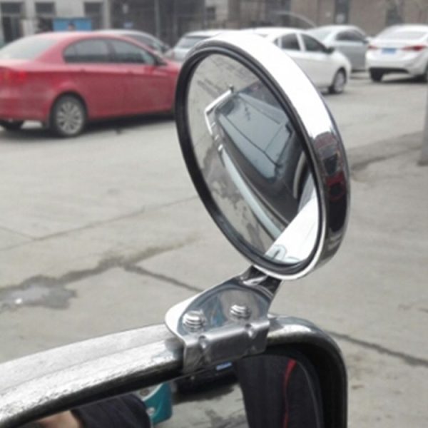 Vehicle Front Blind Area Wide-angle Adjustable Right Side Observation Mirror (Silver) - Image 6