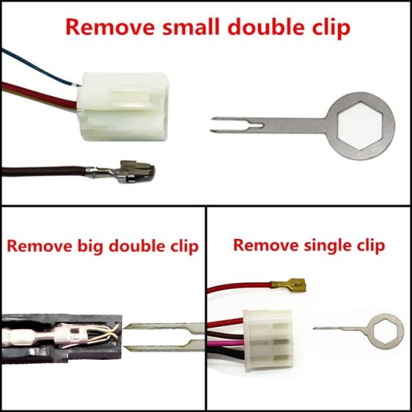 3 PCS Auto Car Rubberized Plug Circuit Board Wire Harness Terminal Extraction Pick Connector Crimp Pin Back Needle Remove Tool (Black) - Image 5