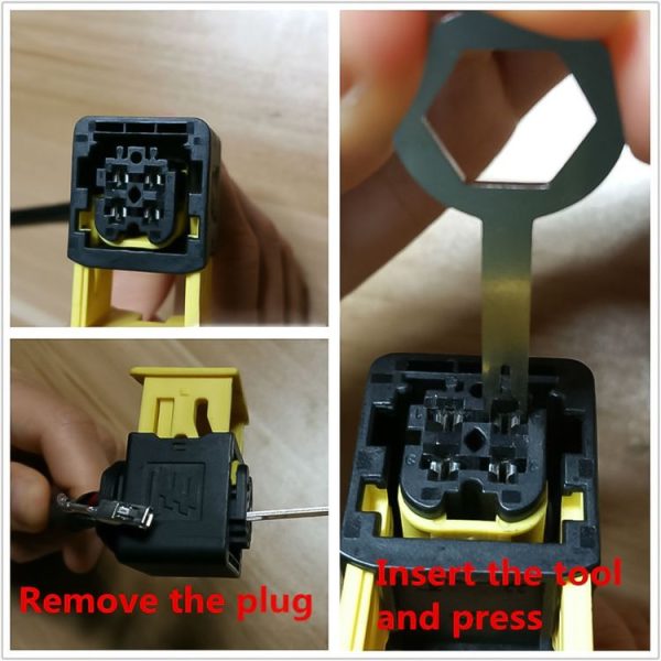 3 PCS Auto Car Rubberized Plug Circuit Board Wire Harness Terminal Extraction Pick Connector Crimp Pin Back Needle Remove Tool (Black) - Image 9