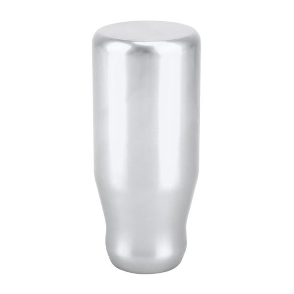 Universal Car Modified Gear Shift Knob Solid Color Smooth Auto Transmission Shift Lever Knob with Three Rubber Covers (Silver) - Image 2