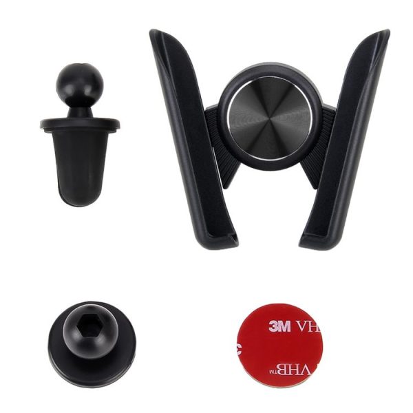Universal Car Air Vent Mount Phone Holder Stand, Clip Width: 6-8.5cm, For iPhone, Galaxy, Sony, Lenovo, HTC, Huawei and other Smartphones (Black) - Image 12