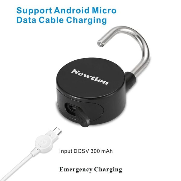 Waterproof Intelligent Bluetooth Fingerprint Padlock Remote Unlocking for iOS / Android (Silver) - Image 4