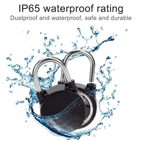 Waterproof Intelligent Bluetooth Fingerprint Padlock Remote Unlocking for iOS / Android (Silver) - Image 6
