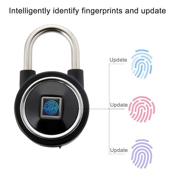 Waterproof Intelligent Bluetooth Fingerprint Padlock Remote Unlocking for iOS / Android (Silver) - Image 8