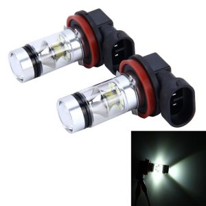 2 PCS H8 / H11 10W 500LM 6000K 20SMD-2835 LEDs Car Fog Lights, DC 12V (White Light)