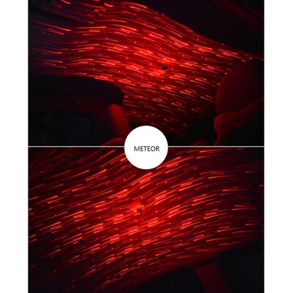 5V Roof Ceiling Decoration Car Red Light Star Night Lights Atmosphere Meteor Lamp Projector, Constantly Bright - Image 11