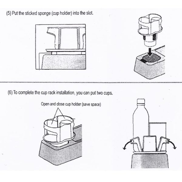 SB-1066 2 in 1 Car Auto Universal Cup Holder Drink Holder - Image 13