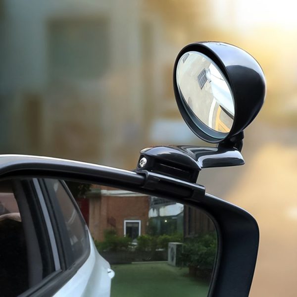 3R-095 Auxiliary Rear View Mirror Car Adjustable Blind Spot Mirror Wide Angle Auxiliary Rear View Side Mirror for Right Mirror (Black) - Image 12
