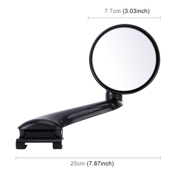 3R-095 Auxiliary Rear View Mirror Car Adjustable Blind Spot Mirror Wide Angle Auxiliary Rear View Side Mirror for Right Mirror (Black) - Image 2