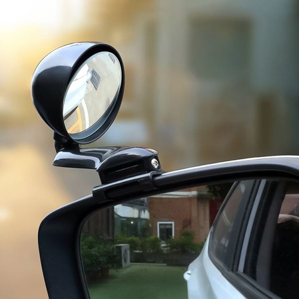 3R-094 Auxiliary Rear View Mirror Car Adjustable Blind Spot Mirror Wide Angle Auxiliary Rear View Side Mirror for Left Mirror (Black) - Image 12