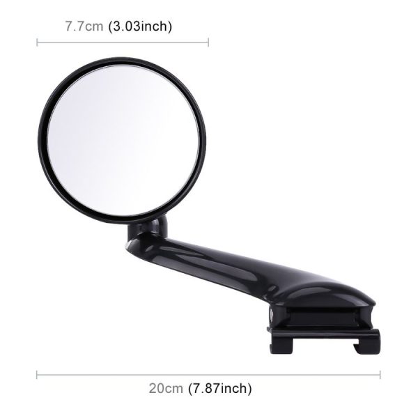 3R-094 Auxiliary Rear View Mirror Car Adjustable Blind Spot Mirror Wide Angle Auxiliary Rear View Side Mirror for Left Mirror (Black) - Image 2