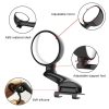3R-094 Auxiliary Rear View Mirror Car Adjustable Blind Spot Mirror Wide Angle Auxiliary Rear View Side Mirror for Left Mirror (Black) - Image 5
