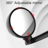 3R-094 Auxiliary Rear View Mirror Car Adjustable Blind Spot Mirror Wide Angle Auxiliary Rear View Side Mirror for Left Mirror (Black) - Image 6