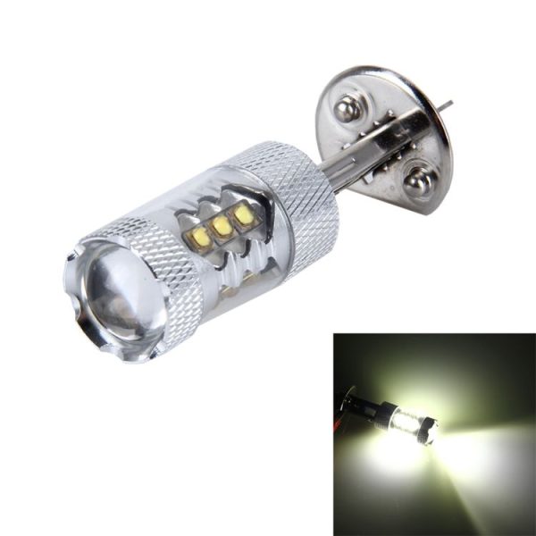 H1 80W 800LM 6000K 16-3535-LEDs Car Fog Lights, DC 12-24V (White Light)
