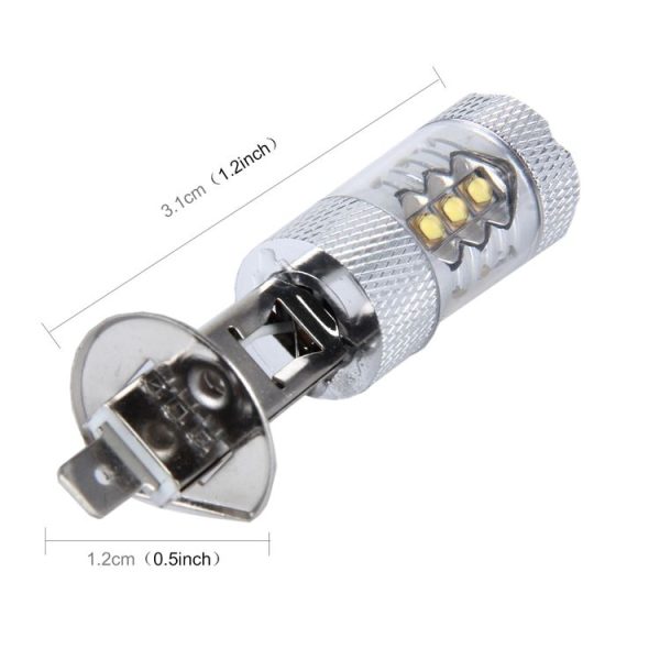 H1 80W 800LM 6000K 16-3535-LEDs Car Fog Lights, DC 12-24V (White Light) - Image 3