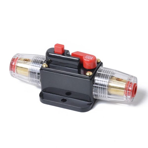 DC 12-24V Car Circuit Breaker Stereo Audio Fuse Holder Insurance 100A Fuse - Image 2