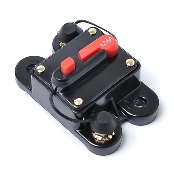 125A DC 12-24V Car Audio Stereo Circuit Breaker Automatic Reset Fuse Holder - Image 2