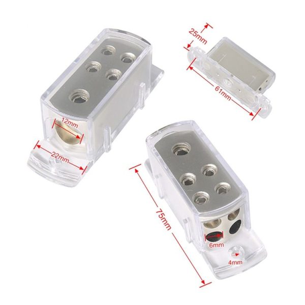 Car Audio Conversion 4GA8GA 4-way Splitter Amplifier Ground Distribution Splitter - Image 5