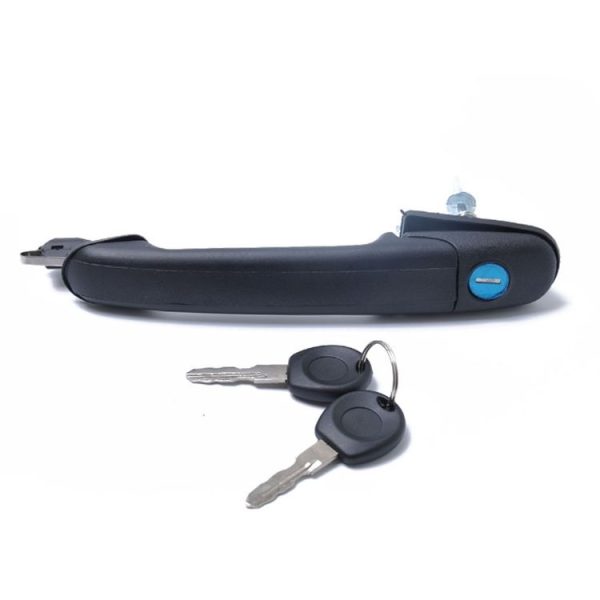 Car Front Door handle 6N0837207C, 66N0837207D + 2 Keys for Volkswagen Polo 1994-2001 / Sharan 1995-2010 / Ford Galaxy 1995-2015 / Seat Alhambra 1996-2010 - Image 4