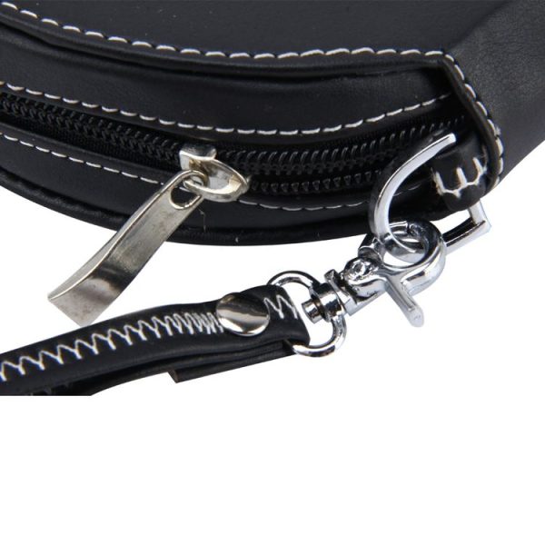 20 CD Disc Storage Case Leather Bag Heavy Duty CD / DVD Wallet for Car, Home, Office and Travel (Black) - Image 4