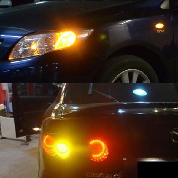 10 PCS 1156 / BA15S 3W Car Turn Light with Glass Shell, DC 12V (Warm White) - Image 7
