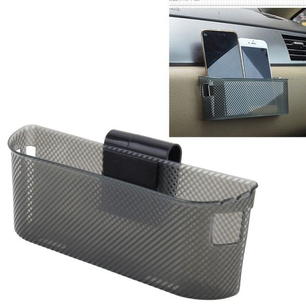 3R Car Auto Silicone Carrying Organizer Storage Vent Hanger Box Sticker Bag for Phone Coin Key and Other Small Items (Big Size)