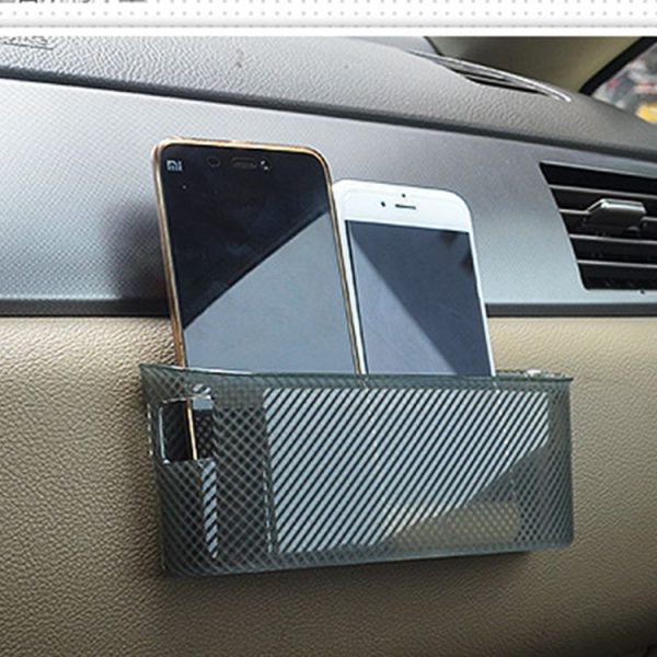 3R Car Auto Silicone Carrying Organizer Storage Vent Hanger Box Sticker Bag for Phone Coin Key and Other Small Items (Big Size) - Image 8