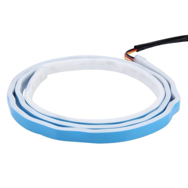 1.2m Car Auto Waterproof Universal Four Color Rear Flowing Light Tail Box Lights with Tail Light Controller, Ice Blue Light Driving Light, White Light Reversing Light, Red Light Brake Light, Yellow Light Turn Signal Light, LED Lamp Strip Tail Decoration - Image 2