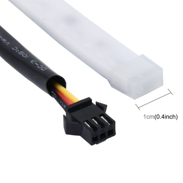 1.2m Car Auto Waterproof Universal Four Color Rear Flowing Light Tail Box Lights with Tail Light Controller, Ice Blue Light Driving Light, White Light Reversing Light, Red Light Brake Light, Yellow Light Turn Signal Light, LED Lamp Strip Tail Decoration - Image 3