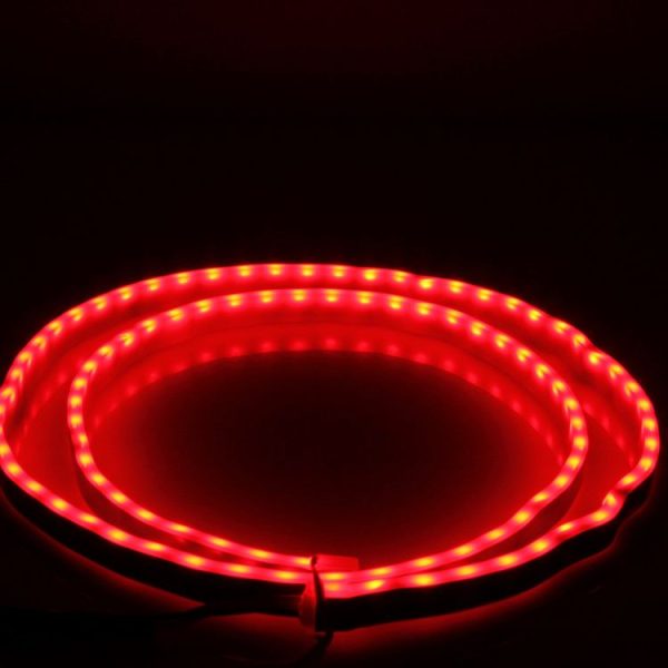 1.2m Car Auto Waterproof Universal Four Color Rear Flowing Light Tail Box Lights with Tail Light Controller, Ice Blue Light Driving Light, White Light Reversing Light, Red Light Brake Light, Yellow Light Turn Signal Light, LED Lamp Strip Tail Decoration - Image 5
