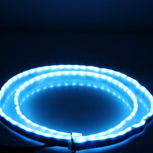 1.2m Car Auto Waterproof Universal Four Color Rear Flowing Light Tail Box Lights with Tail Light Controller, Ice Blue Light Driving Light, White Light Reversing Light, Red Light Brake Light, Yellow Light Turn Signal Light, LED Lamp Strip Tail Decoration - Image 6