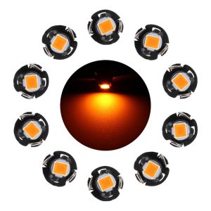 10 PCS 0.5W T3 Instrument Panel LED Light Dashboard Indicator Lamp Bulb (Yellow Light)